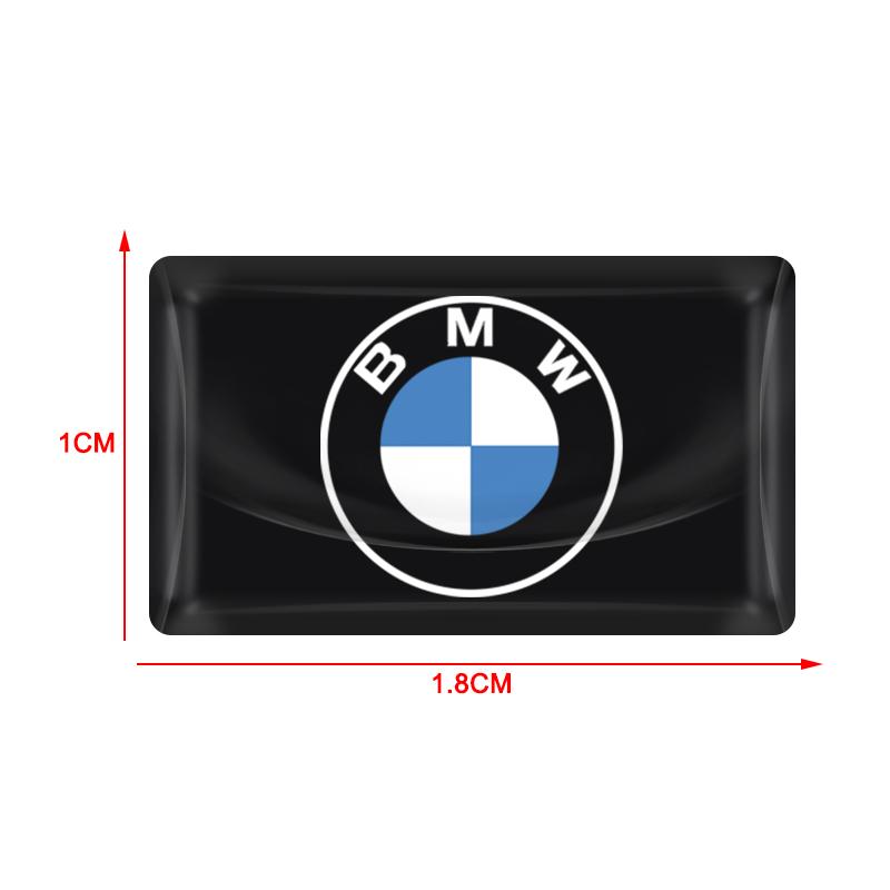 2/5/10Pcs Carbon Fiber Steering Wheel Car Logo Emblem 3D Stickers For BMW M X5 X6 E90 E92 E93 F20 F21 F30 F31 F32 E60 E46 POWER
