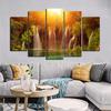 5 Panels/Set Waterfall Posters Canvas Painting Landscape Lake Pictures Canvas Prints Wall Art For Living Room Modern Home Decor