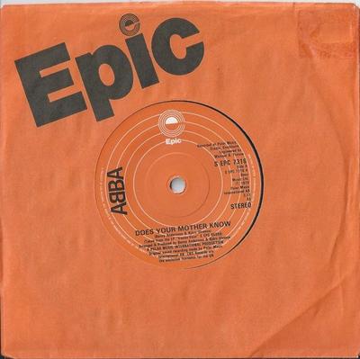 7inch Record ABBA - Does Your Mother Know SEPC7316 Epic 1979 UK Pop Used