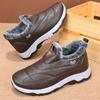 Men's Short Cotton Boots with Thickened Velvet and Waterproof Large Cotton, Casual Shoes for Men