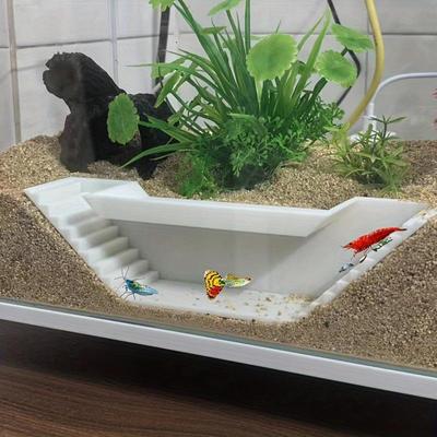 Abs Aquarium Cave Corner Tunnel Widened Non-Slip Bottom Stepped Aquarium Tunnel Aquatic Decorations Accessories