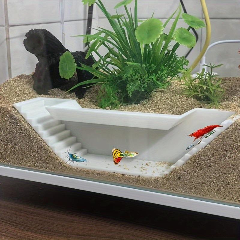 Abs Aquarium Cave Corner Tunnel Widened Non-Slip Bottom Stepped Aquarium Tunnel Aquatic Decorations Accessories