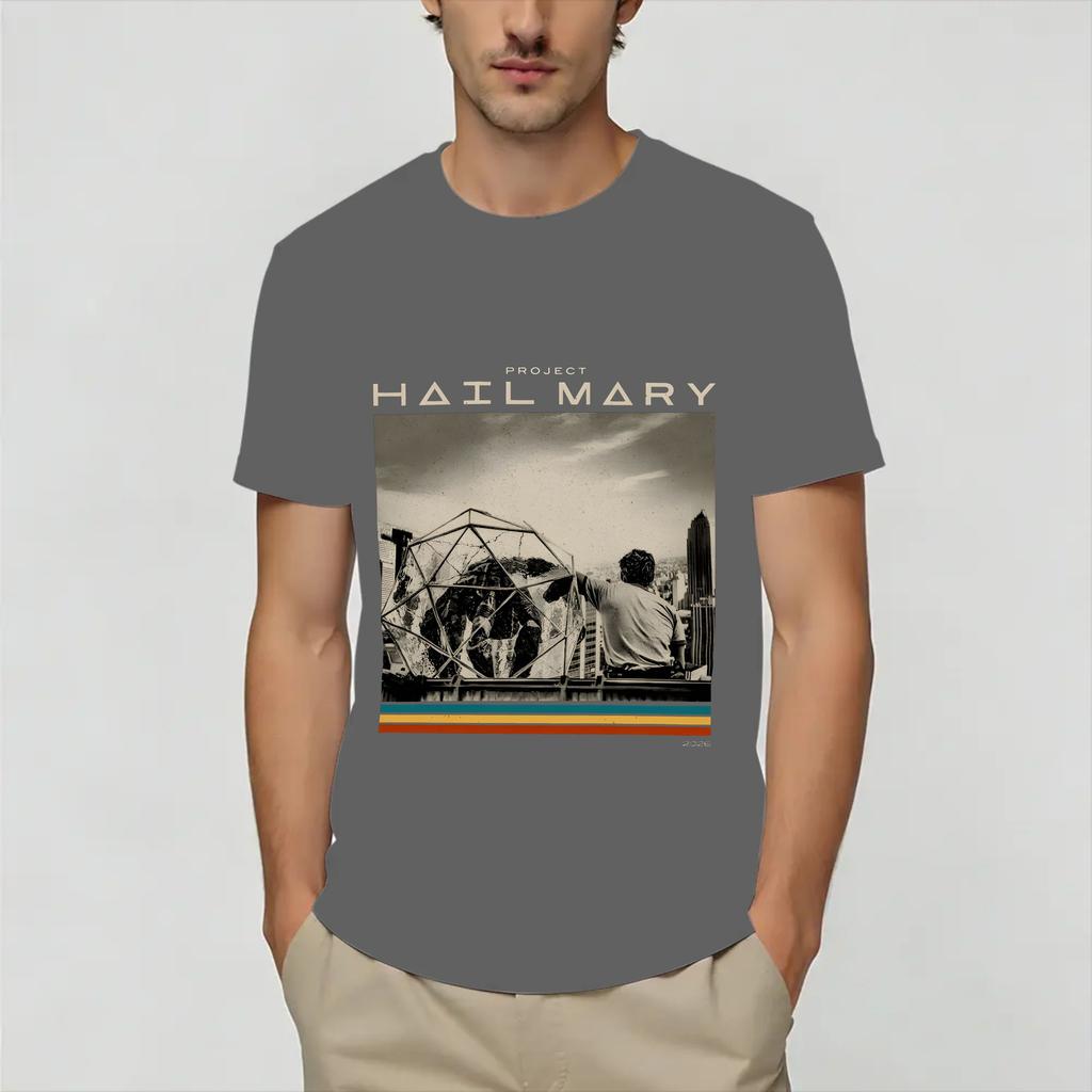 Project Hail Mary Tshirt For Unisex Funny Cotton Tees Round Neck Short Sleeve T Shirts Summer Clothing