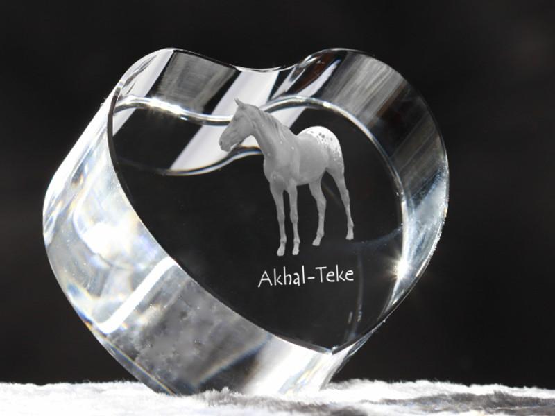 Akhal-Teke – A photo of a horse in crystal, a crystal heart | Art-Dog