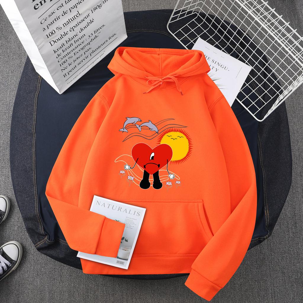 Japanese Fashion Bad Character Collection Printed Men'S And Women'S Hooded Sweater