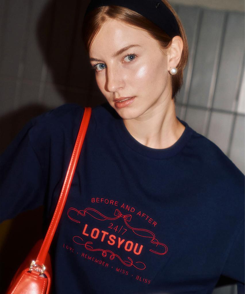 LOTSYOU Lotsyou_Nostalgia T-Shirt Navy