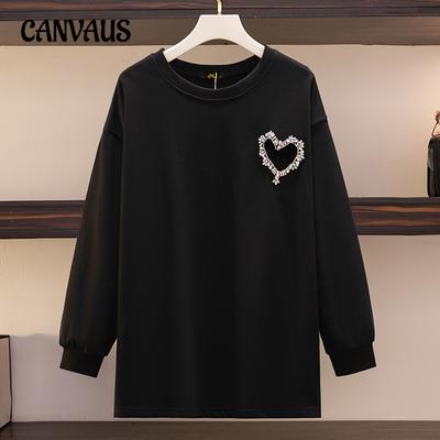 Women's Plus Size Round Neck Long Sleeve New Fall Hoodie