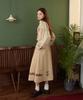 Eoboneoseu Ornament Print Midi Skirt [Beige]