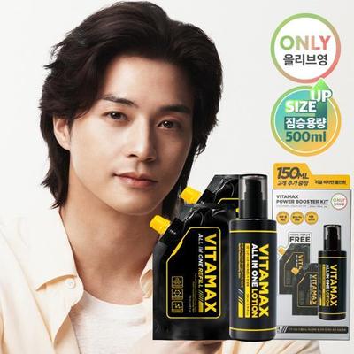 [Kim Ji-hoon Pick] MIF Vitamax All-in-one Lotion Refill Set Plan (main Product 200ml + Refill 150ml*2ea), Korean Men's Popular Cosmetics