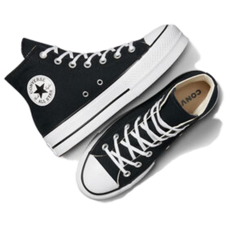 Converse  Chuck Taylor All Star Wedge Platform High Black Red Navy Women Sneakers A11909C