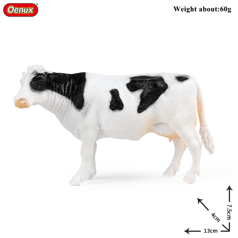 Oenux Zoo World Animal Sălbatic Leu Căprioară Tigru Elefant Model Figurine de Acțiune Fermă Capră Cal Vacă PVC Jucărie Educativă Drăguță Pentru Copii