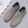 Men Casual Shoes Lace Up Oxfords Business Formal Dress Leather Shoes Derby Shoe Black Platform Sneakers