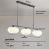 Three-Head Bauhaus Persimmon Pendant Light - Retro Designer Dining Table Light Wabi-Sabi Glass Style