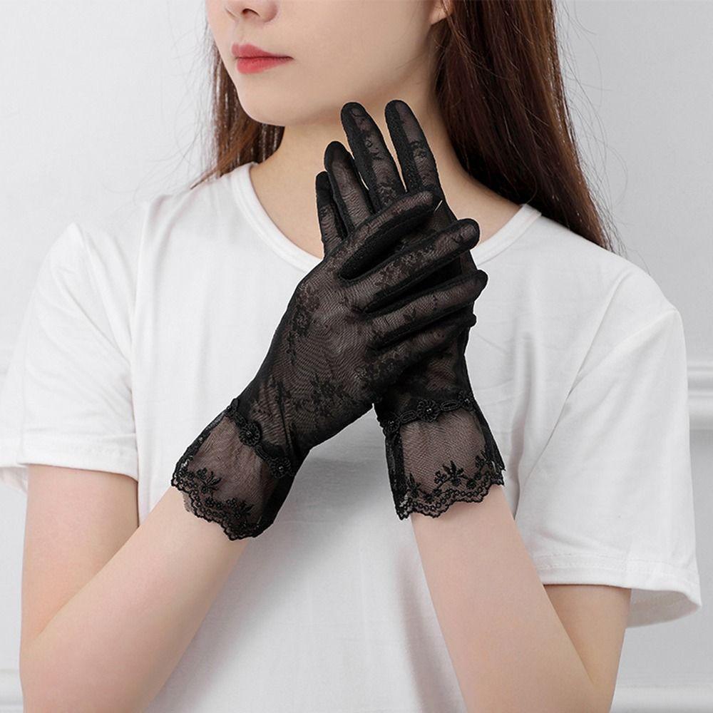 

Перчатки Screen Pearls для рыбалки на открытом воздухе, перчатки Ice Silk, перчатки с закрытыми пальцами, перчатки для вождения, варежки с солнцезащитным кремом