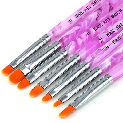 7 Teile/satz UV Gel Acryl Nail art DIY Pinsel Malerei Zeichnung Handwerk Stifte