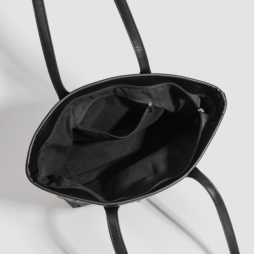 Preppy Bowknot Canvas Tote Bag - Large Casual Shoulder Handbag 2025