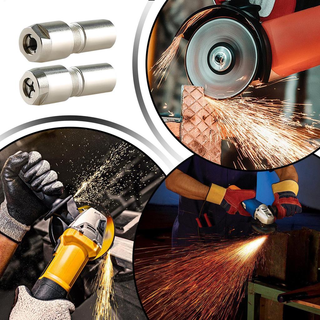 Angle grinder conversion kit, 3mm/6mm dual chuck - universal straight grinder adapter, suitable for engraving and polishing