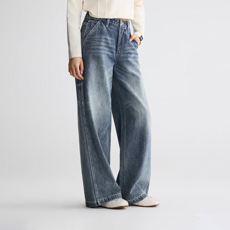 Lee Women's Relaxed Fit Wide-Leg Jeans