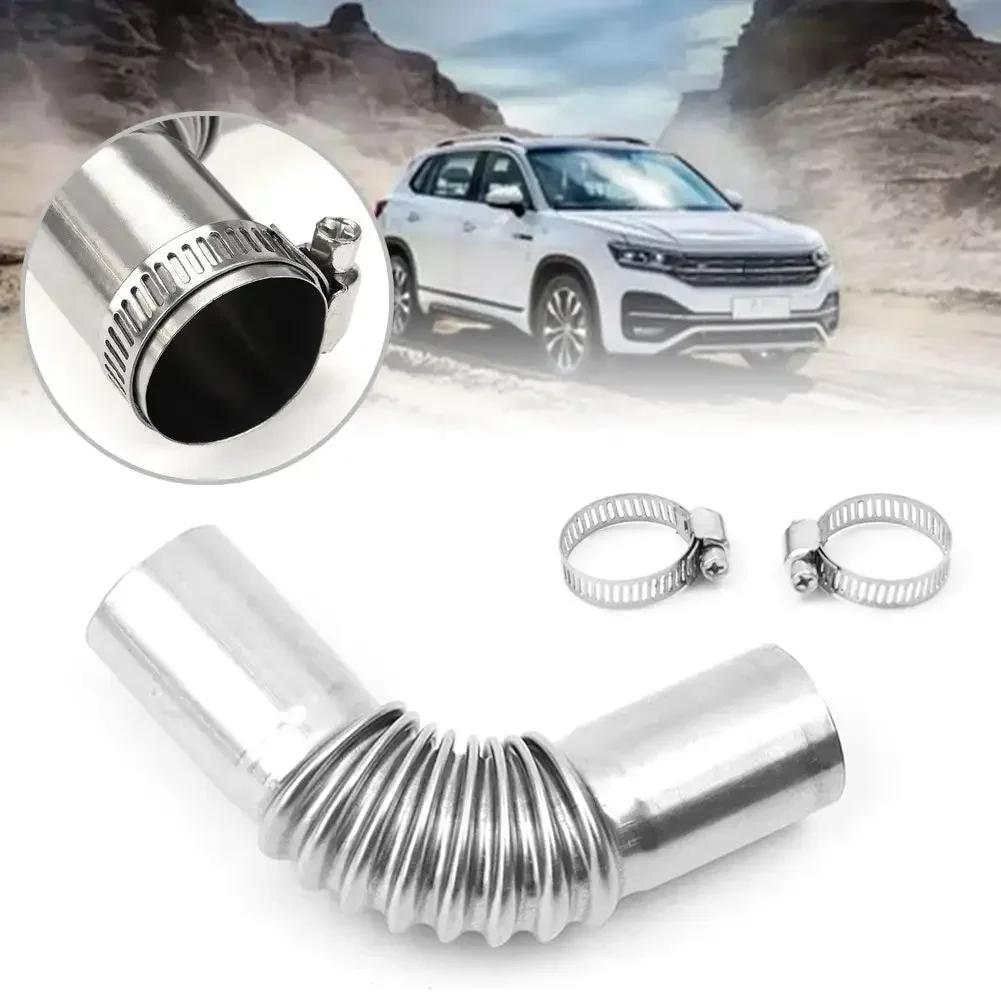 1/2PCS 25mm Elbow Air Diesel Parking Heater Exhaust Pipe Connector with Clamp for Webasto Diesel Boat Heater