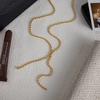 Yori Stainless Steel Rice Bead Tassel Y Chain Necklace for Women Rust Proof Metal High Quality Trendy Jewelry