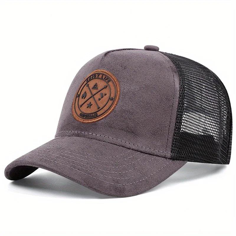 

Unisex Fashion Cap ENJOY LIFE Letter Patch Baseball Caps Men Women Suede Trucker Hat 56cm-60cm