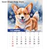 2026 Monthly Hangable Wall Calendar Cartoon Dog Wall Calendar Corgi Dog Design Monthly 12 Month Family Organizer Calendar