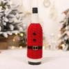 1ks Vánoční obal na láhev vína Pletený Vánoční dekorace 2025 pro Domov Vánoční Sněhulák Stolní Párty Dekor Krásný Vánoční Dárek