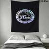 Sixers Logo Blue Background Bedding 1 Duvet Cover 2 Pillowcase Without Core Christmas Birthday Gift Duvet Cover And Pillowcase