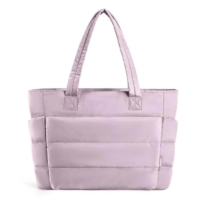 

2024 New Women s Bag Solid Color Tote Bag Commuting Shoulder Bags Female Handbags Leisure Simple Mommy Go Out Bag