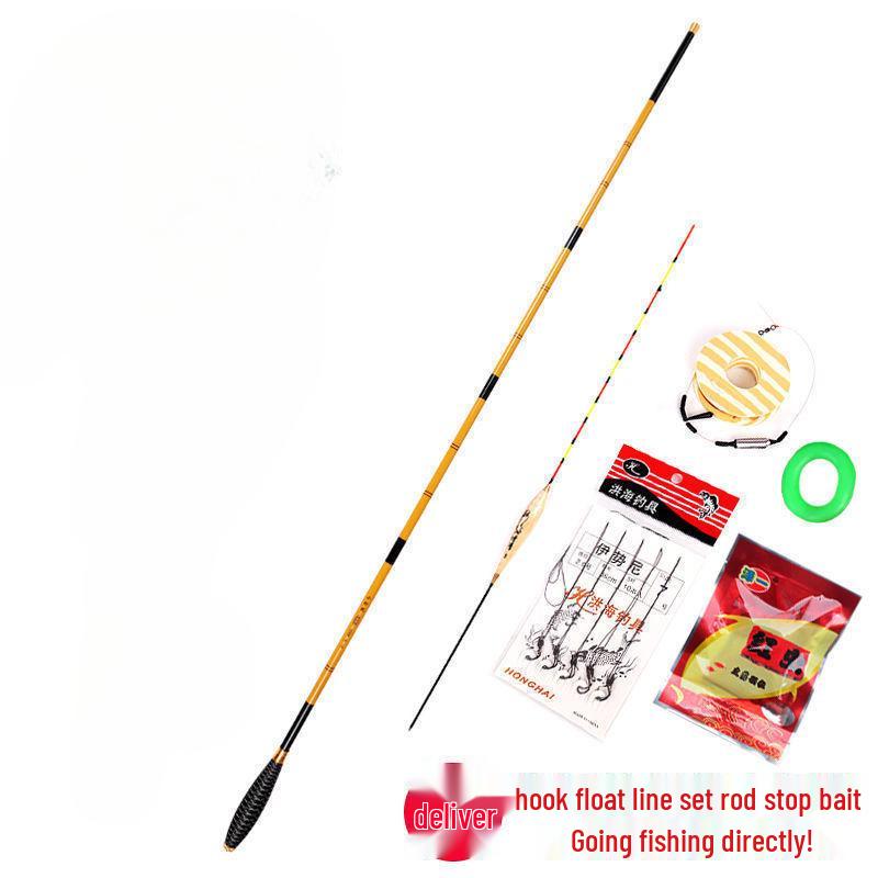 Slim Carbon Fiber Crucian Carp Fishing Rod Set – Long Section, Lightweight, Handheld Taiwan Rod