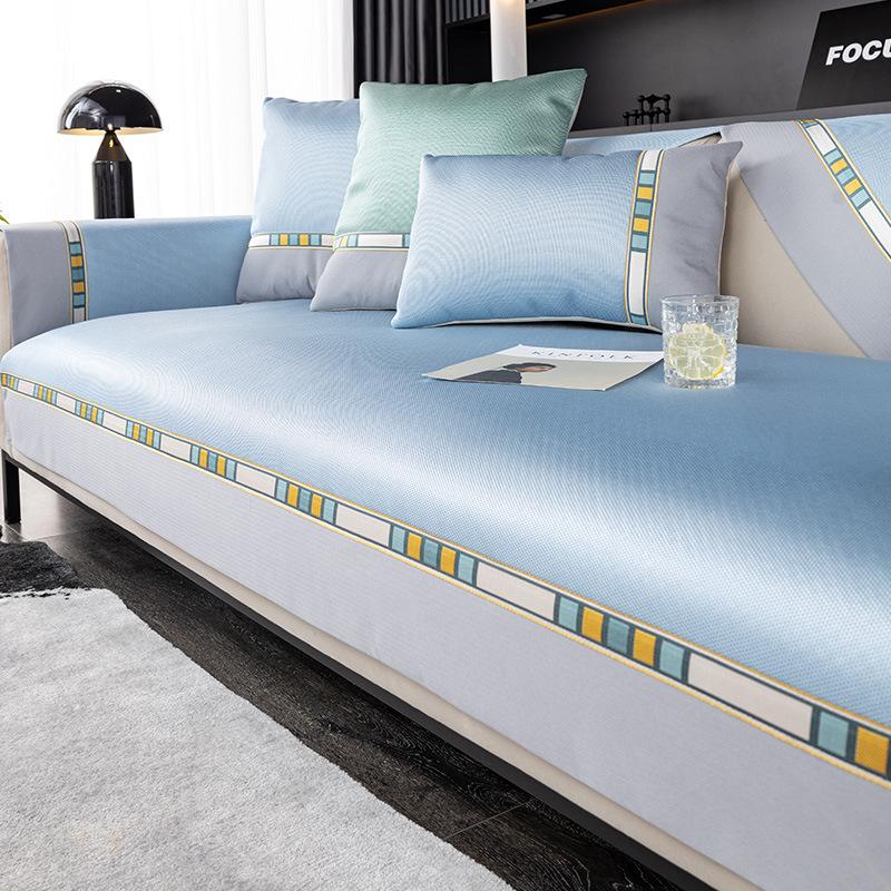 

Summer Model, Non-Slip, Cool And Silky, Cool Sofa Cushion, Nordic Simple Solid Color Mat, All-Inclusive Living Room Cover 70*70cm