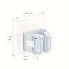 1PC Household bathroom non perforated mop holder, broom holder, and card holder