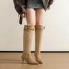  long boots pointed high heels daily knee big tube circumference but imperial sister style sexy boots versatile