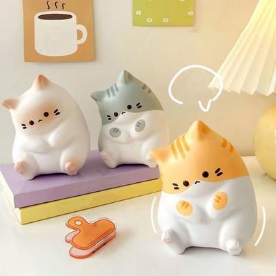 Stressabbau Cartoon Katze Spielzeug Weich Dehnbar Dickes Kätzchen Quetschspielzeug Entspannung Angstreduktion Tier Sensorisches Spielzeug Partygeschenke