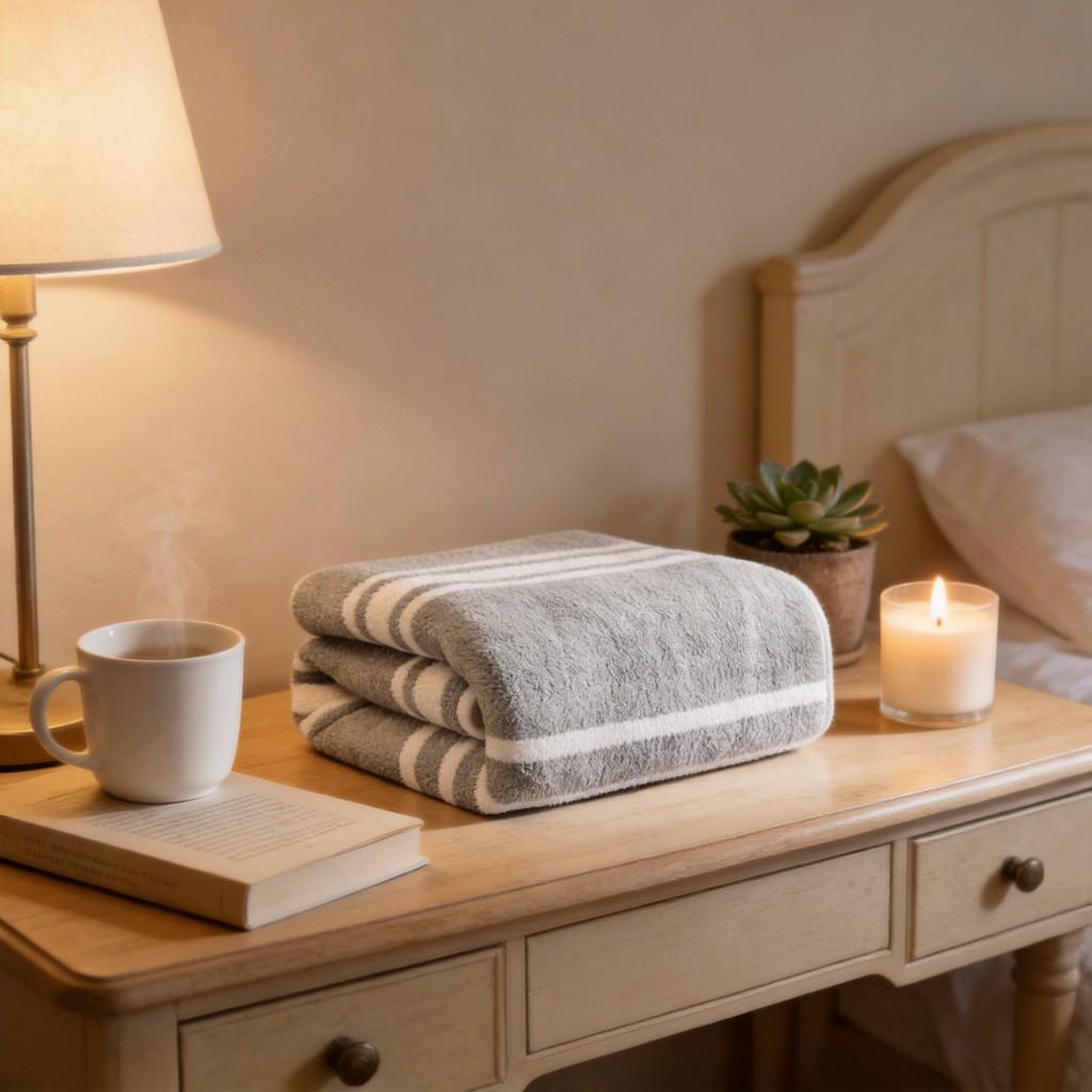 Premium Microfiber Hand Towel With Ionic Ion Technology For Softness And Water Absorption