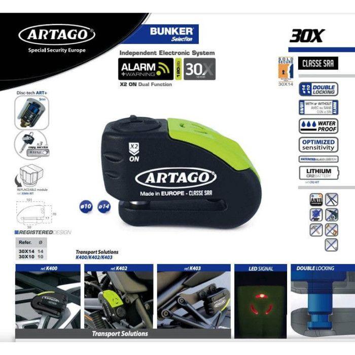 Antivol Bloque Disque Diametre 10mm - Homologues SRA - Urban