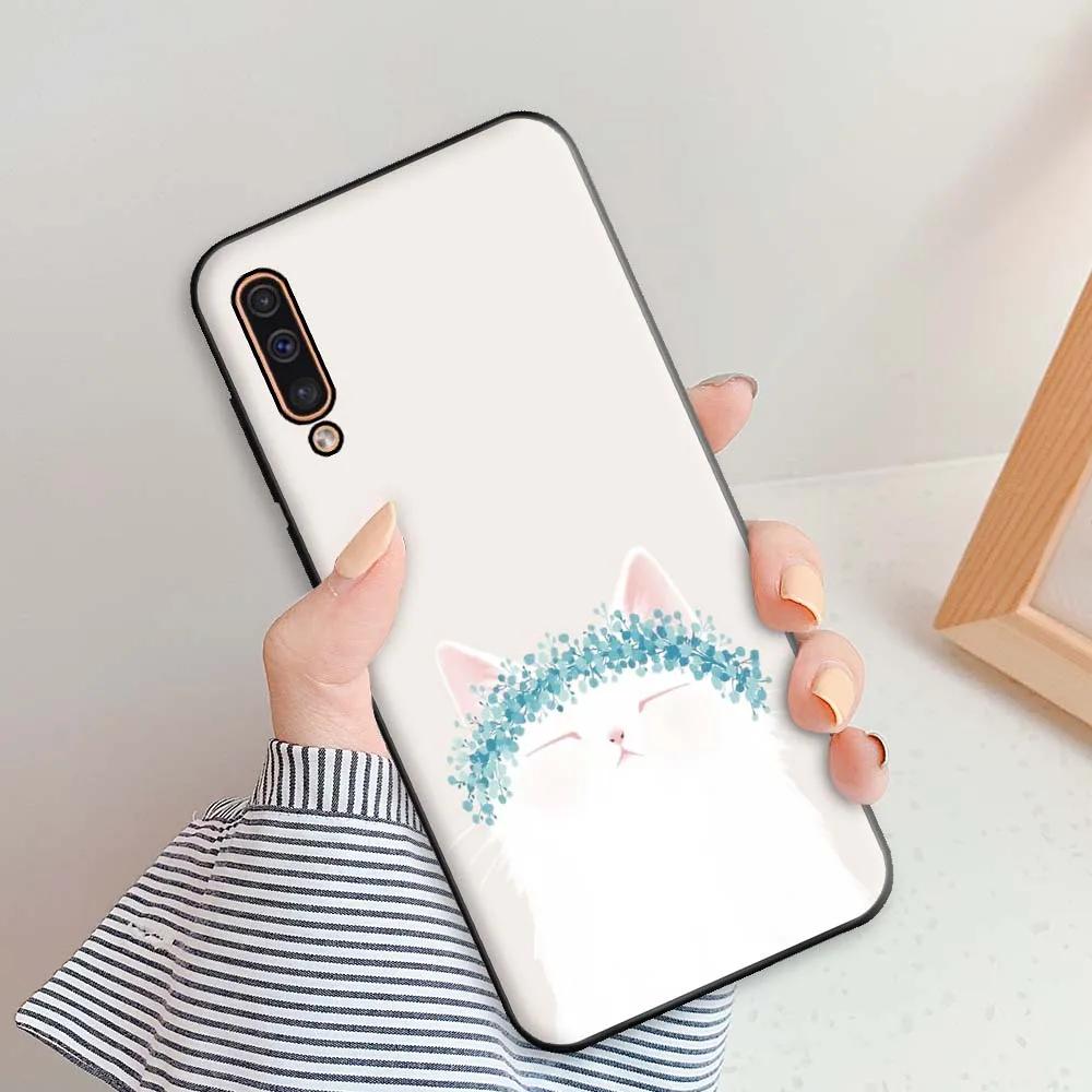 Für Samsung Galaxy A50 Hülle Für Samsung A50s A30s Handyhüllen Für Samsung A50 Blumen Silikon Weiches TPU Fundas A 50 A30 S Bumper