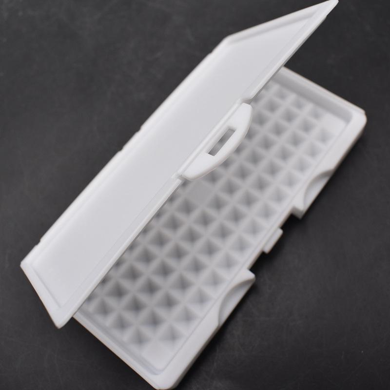 50/100-Fächer Strasssteine Schmuckaufbewahrungsbox 3-10 mm Edelstein-Display-Organizer-Etui Für Geschäft Edelsteine Rohe Steinverpackung Abdeckung Tablett