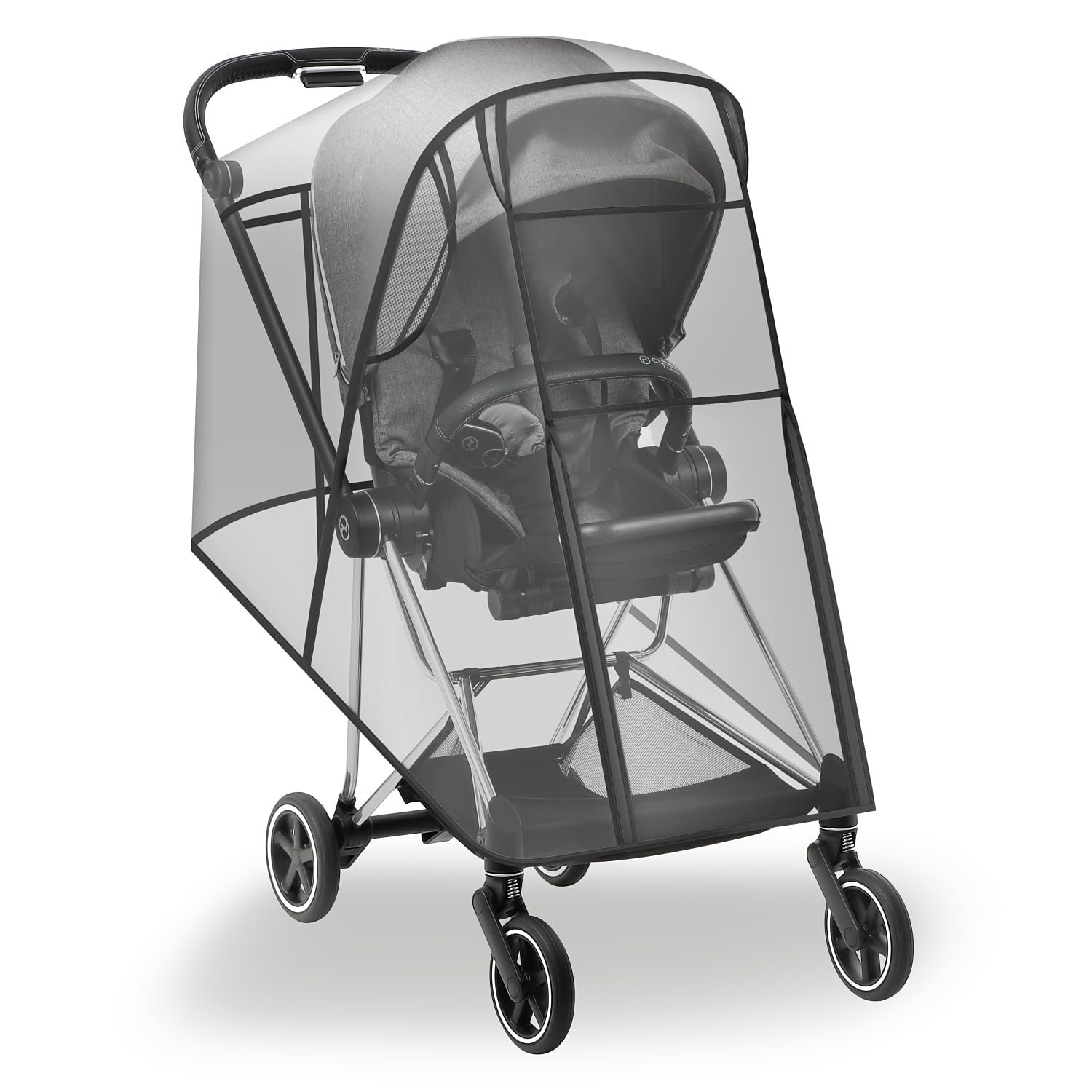 

HOMEhome Stroller Rain Universal Storage Pouch Cover, A-Type/B-Type, Waterproof, Cold-Proof, Windproof, Size, Anti-Virus, (Black) чёрный