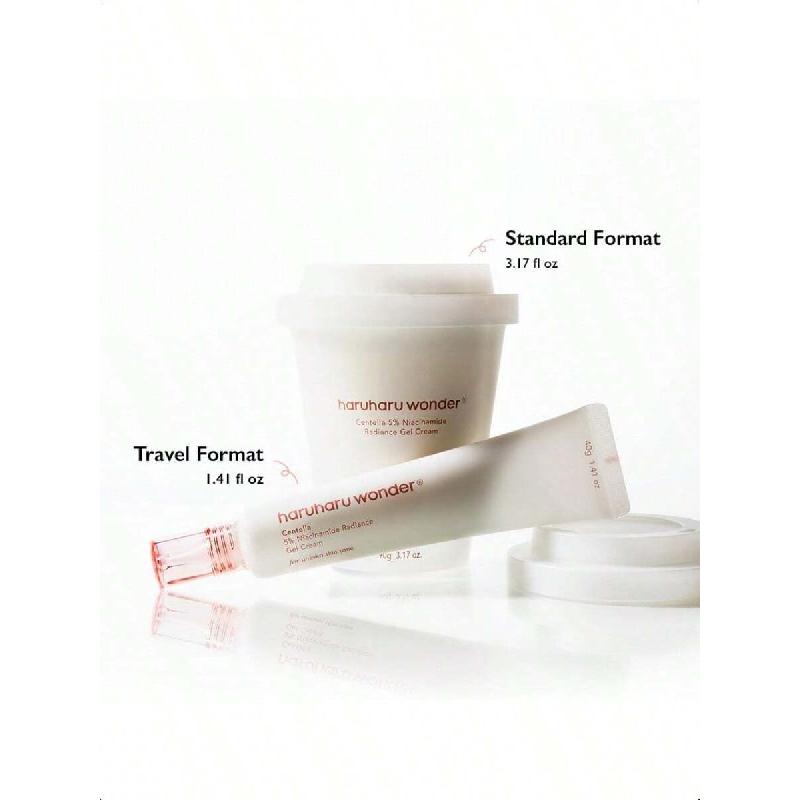 HaruHaru Wonder Centella 5% Niacinamide Radiance Gel Cream, Reduces Fine Lines, Improves Skin Tone, Pore Minimizer, Hydrating & Soothing40g