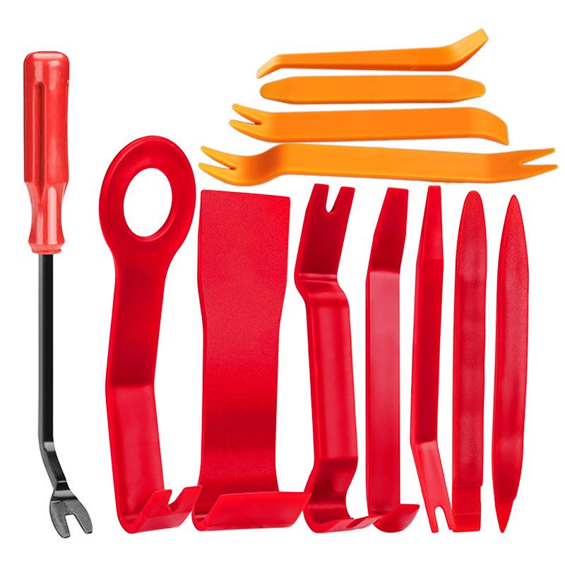 

6/12Pcs Auto Door Clip Trim Removal Tool Kit for Dashboard Audio Panel Repair Metal Pry Disassembly Portable Car Accessory