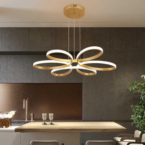 

Золотая подвесная люстра Stella Led