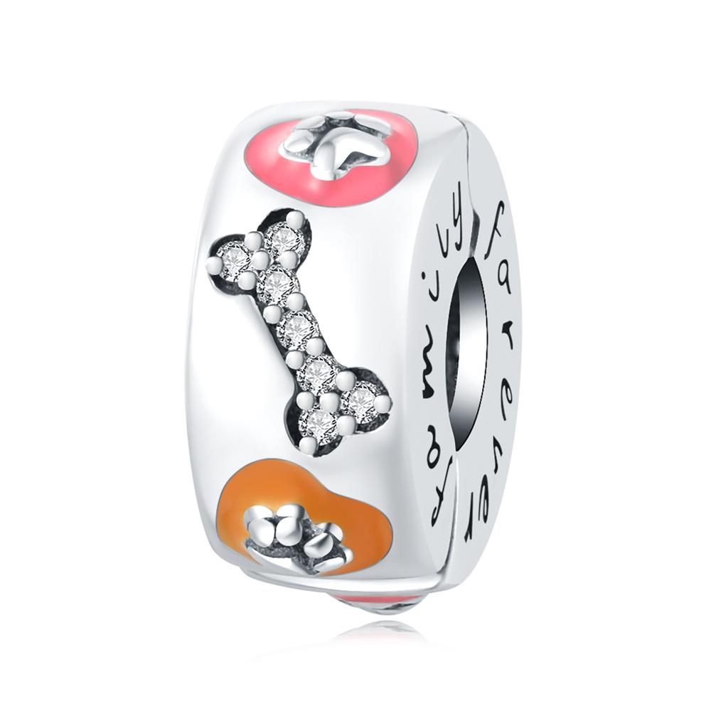 

Beads Copper Charms Original Claw Print Bone Positioning Buckle Beads Fit Bracelet Jewelry Diy Women Fine Gift