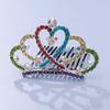 Crown Tiara Children's Princess Rhinestone Crown Hair Comb, Little Girl Birthday Gift Baby Hair Accessories Comb Accessories
