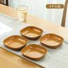 Japanese bone plate with imitation wood grain dried fruit Dim sum melon seeds fruit sugar afternoon tea tray bone plate