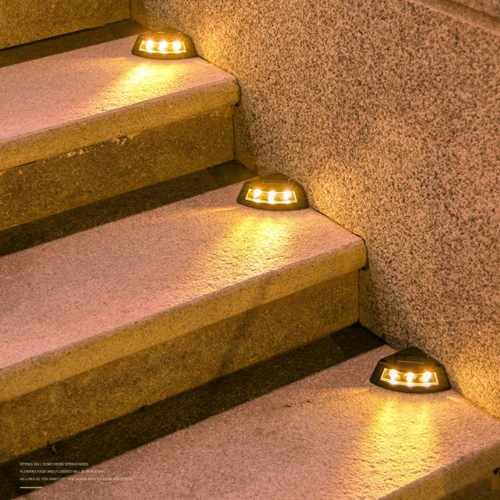 4/1Pcs NEW Solar Step Lamp Outdoor Home Garden Staircase Patio Lights Steps Walkway Light Lamps Outdoor LED Decorative Solar Step Lamp