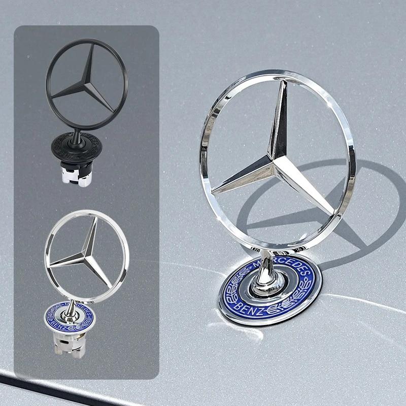 XTRL1 Car Bonnet Label Badge 3D Star Zinc Alloy Car Front Hood Emblem for Mercedes Benz Amg W204 W205 W206 W212 W213 W222 W223 E300