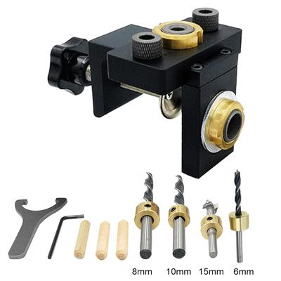 Doweling Jig Pocket Jig Kit Wood Pionowe wiercenie Odłączany lokalizator do łączenia mebli