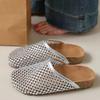 Super Beliebte Wasser Diamant Voll Diamant Damenschuhe, Fischernetz Zehenkappe Halbschuhe, Flache Faule Damensandalen