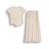 Plus Size Slimming Casual Two-Piece Summer Skirt Set for 240 Jin